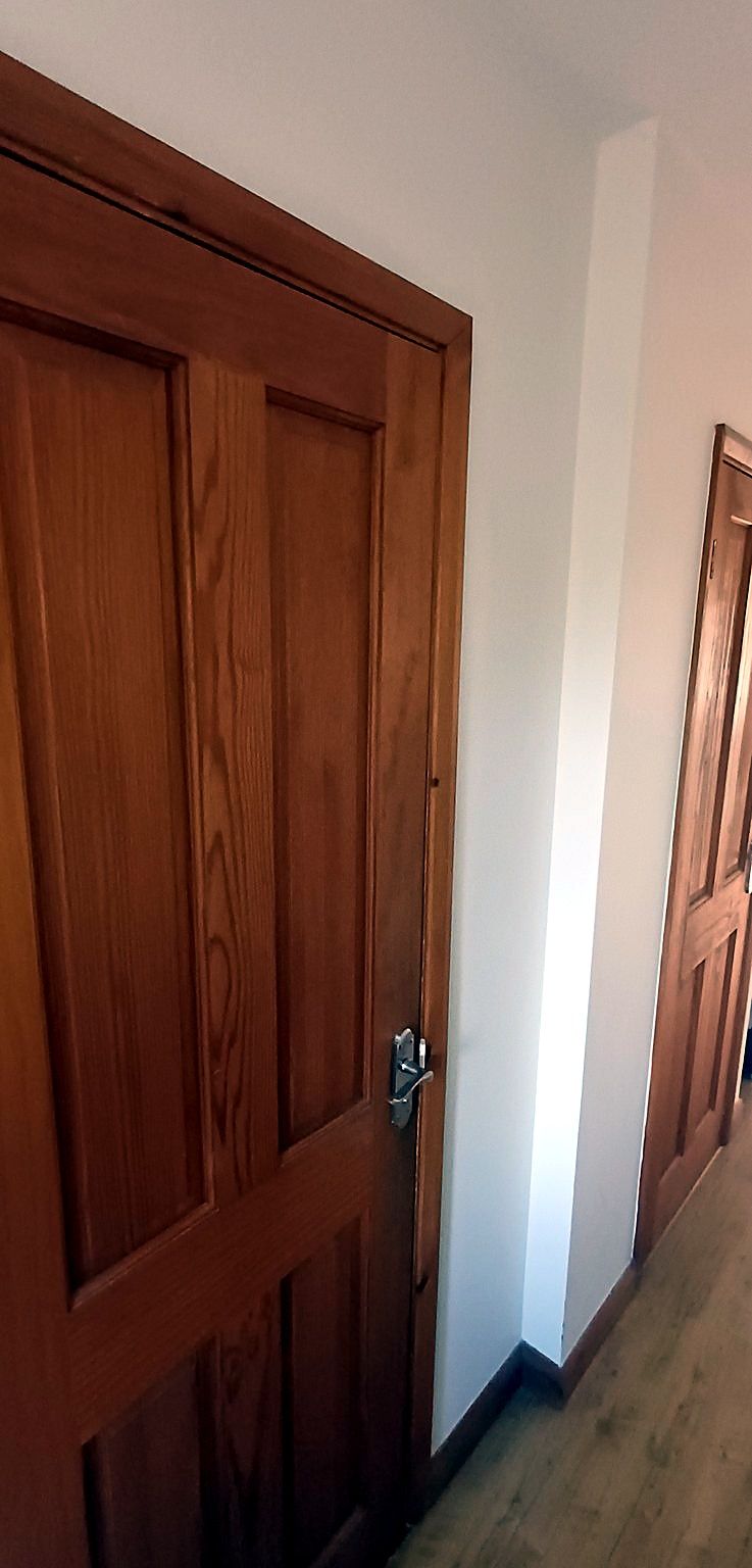 Panelled doors, hallway